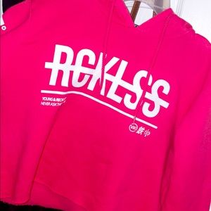 Young and reckless cropped hoodie
